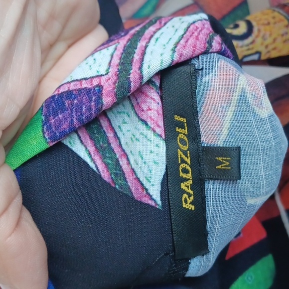 Radzoli Los Angeles Women's 3/4 Sleeve Button oversized Blouse/jacket Size M - Picture 7 of 9